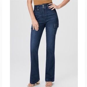 PAIGE Gracie Lou Dion Cargo Pocket Jeans - Size 25